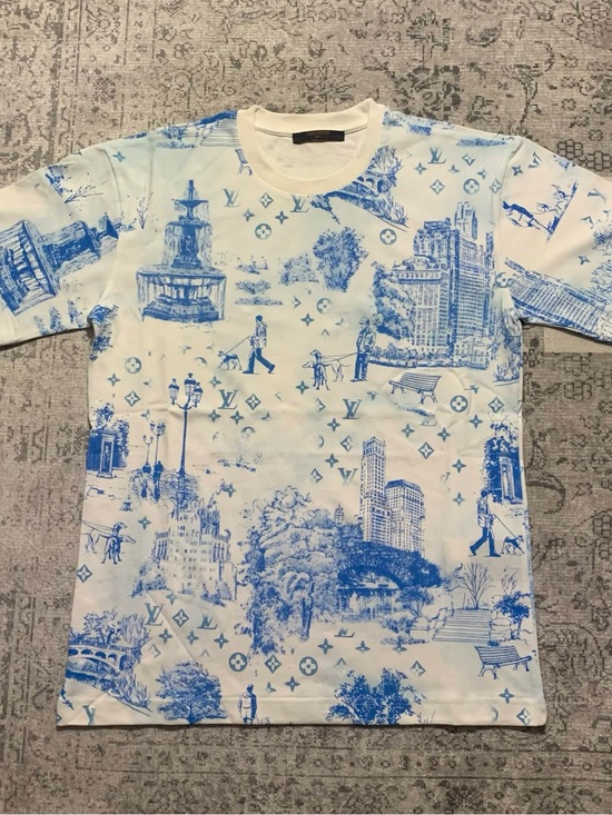 Louis Vuitton Other - Louis Vuitton Blue Toile T-Shirt Size S